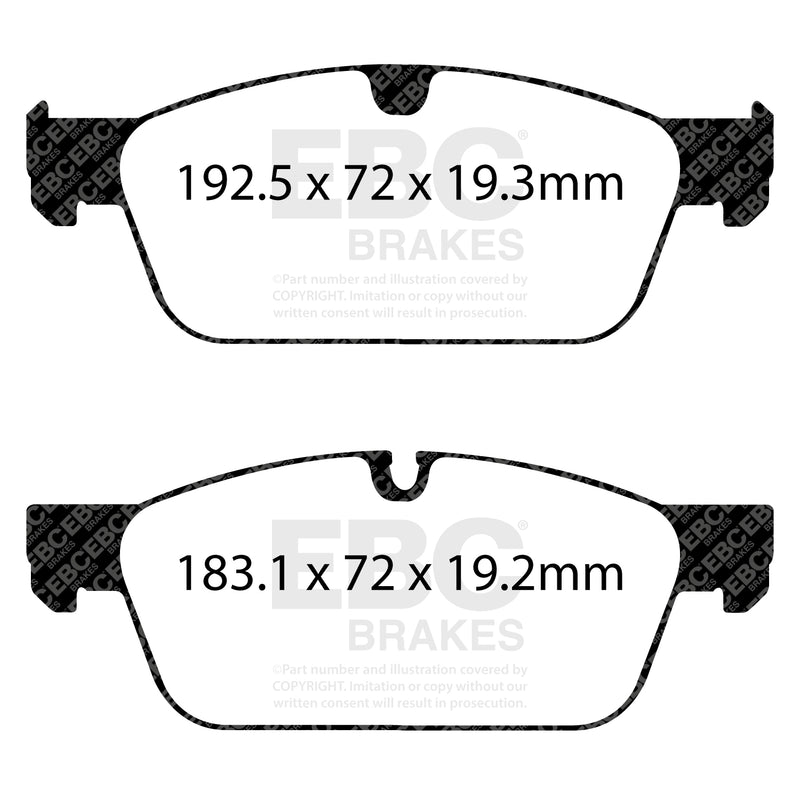 EBC DP42156R product-specific pad shape illustration