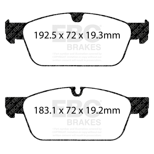 EBC DP42156R product-specific pad shape illustration