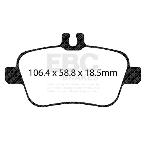 EBC DP32157C product-specific pad shape illustration