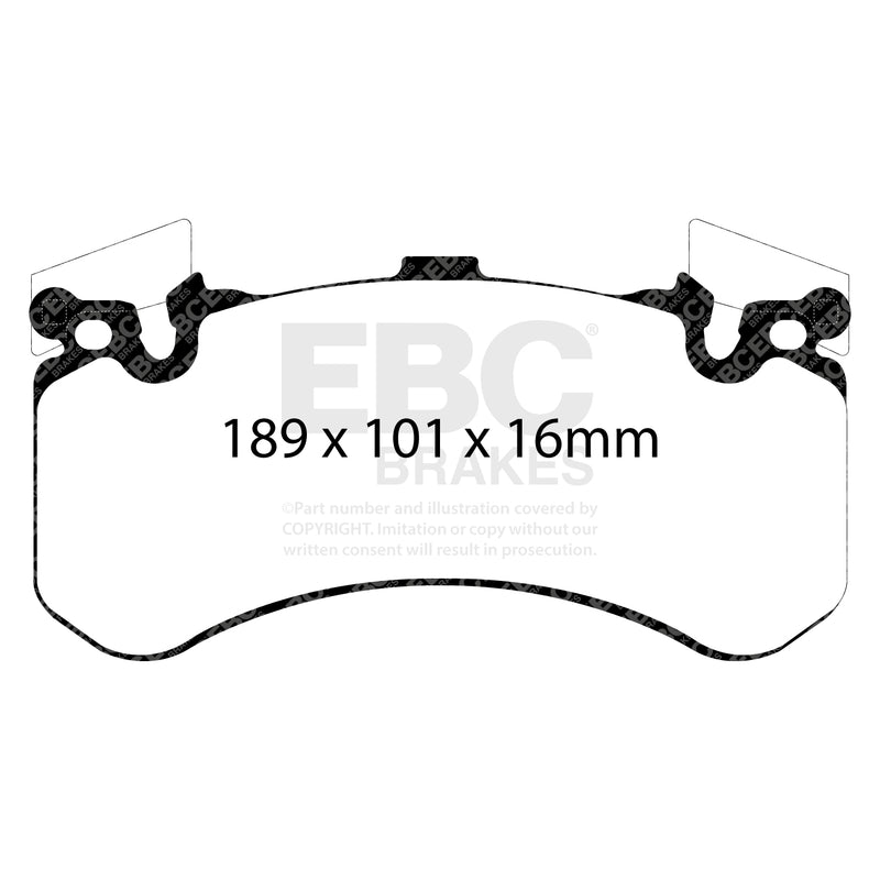 EBC DP52158NDX product-specific pad shape illustration