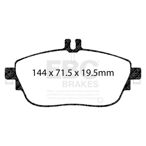 EBC DP22165 product-specific pad shape illustration
