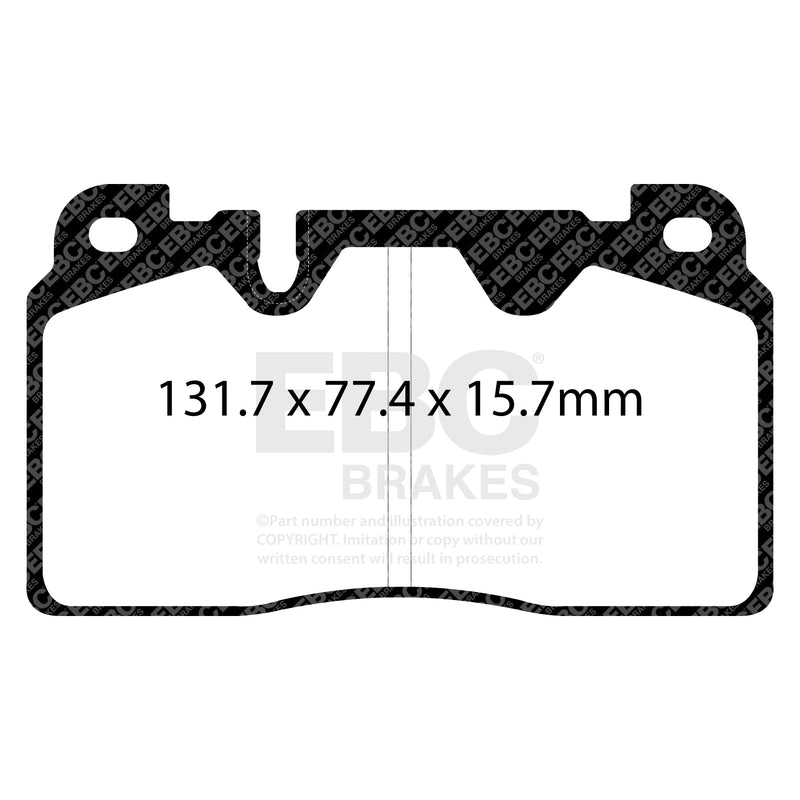 EBC DP32168C product-specific pad shape illustration