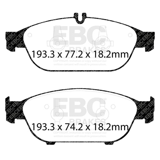 EBC DP32169C product-specific pad shape illustration