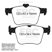 EBC DP32173C product-specific pad shape illustration