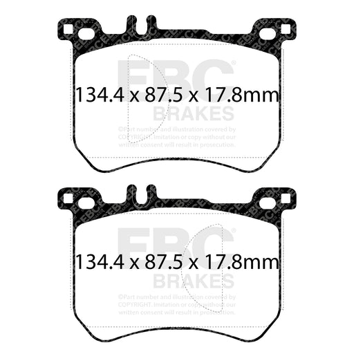 EBC DP42179R product-specific pad shape illustration