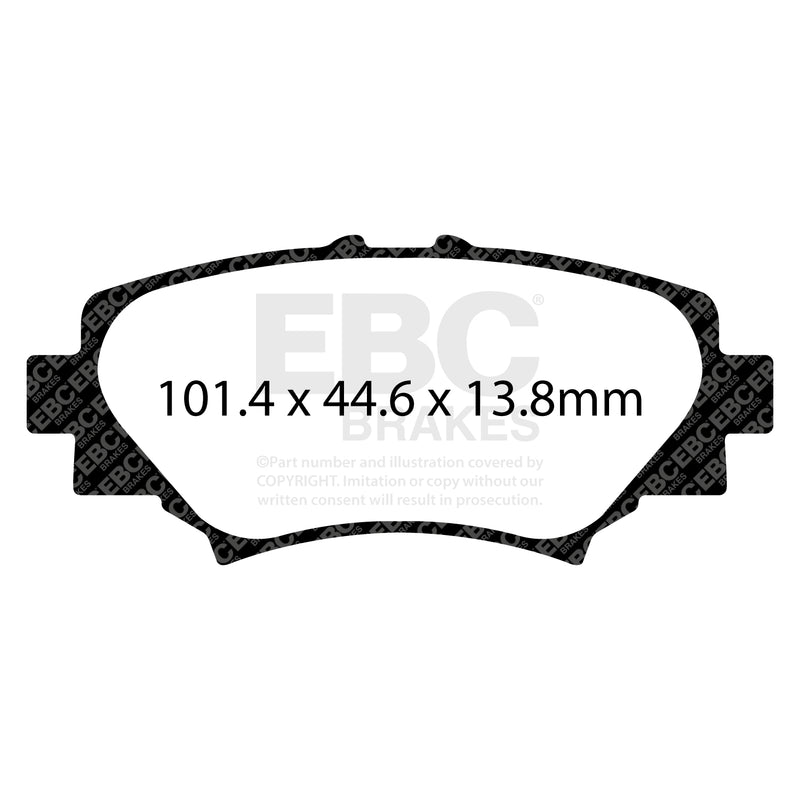EBC DPX2186 product-specific pad shape illustration