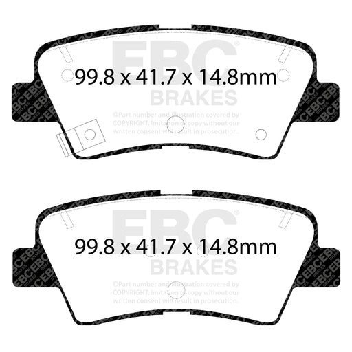 EBC DPX2188 product-specific pad shape illustration