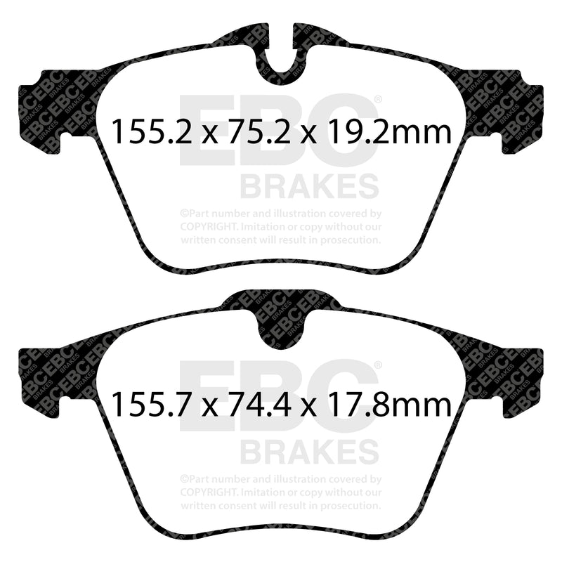 EBC DP42189R product-specific pad shape illustration