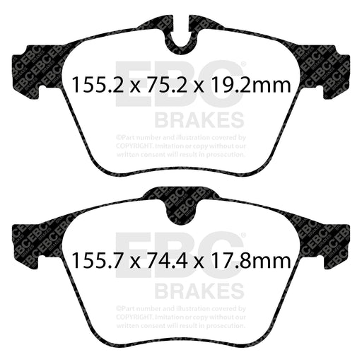 EBC DP42189R product-specific pad shape illustration