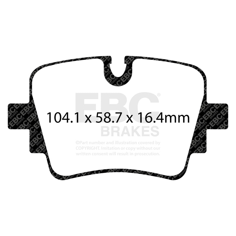 EBC DP42190R product-specific pad shape illustration