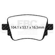 EBC DP42201R product-specific pad shape illustration