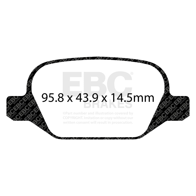 EBC DPX2202 product-specific pad shape illustration