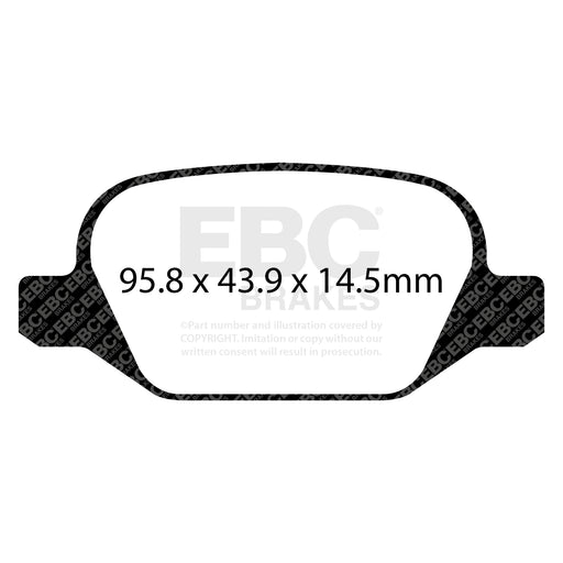 EBC DPX2202 product-specific pad shape illustration