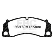 EBC DP82206RP1 product-specific pad shape illustration