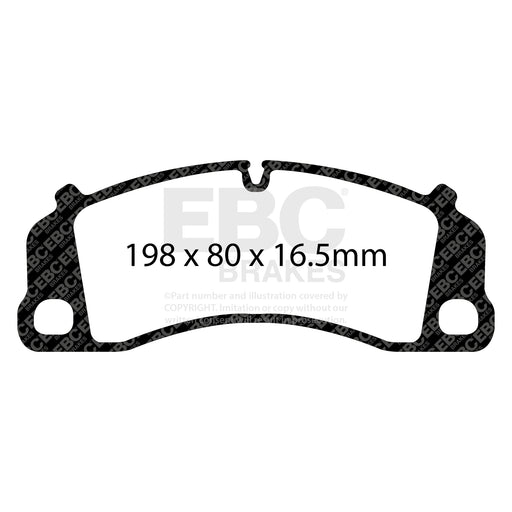 EBC DP82206RP1 product-specific pad shape illustration