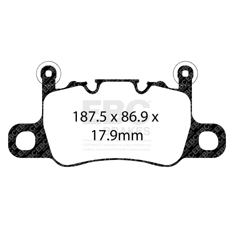 EBC DP42207R product-specific pad shape illustration