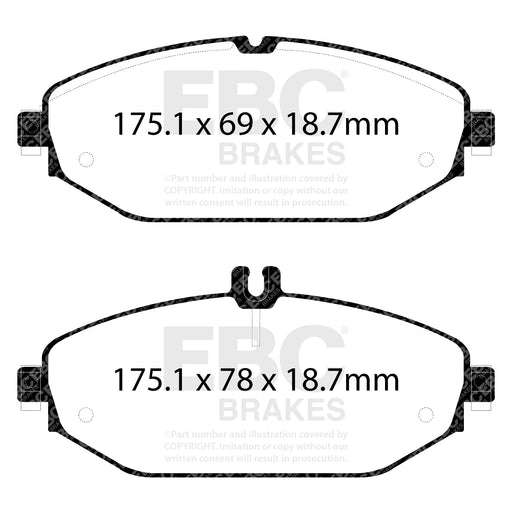 EBC DP32214C product-specific pad shape illustration