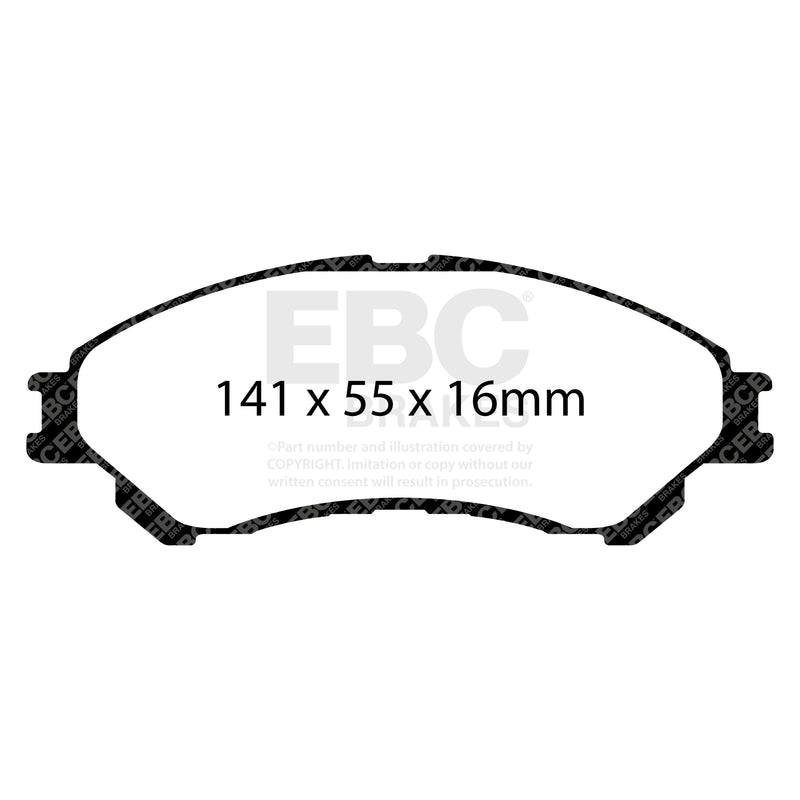 EBC DPX2217 product-specific pad shape illustration