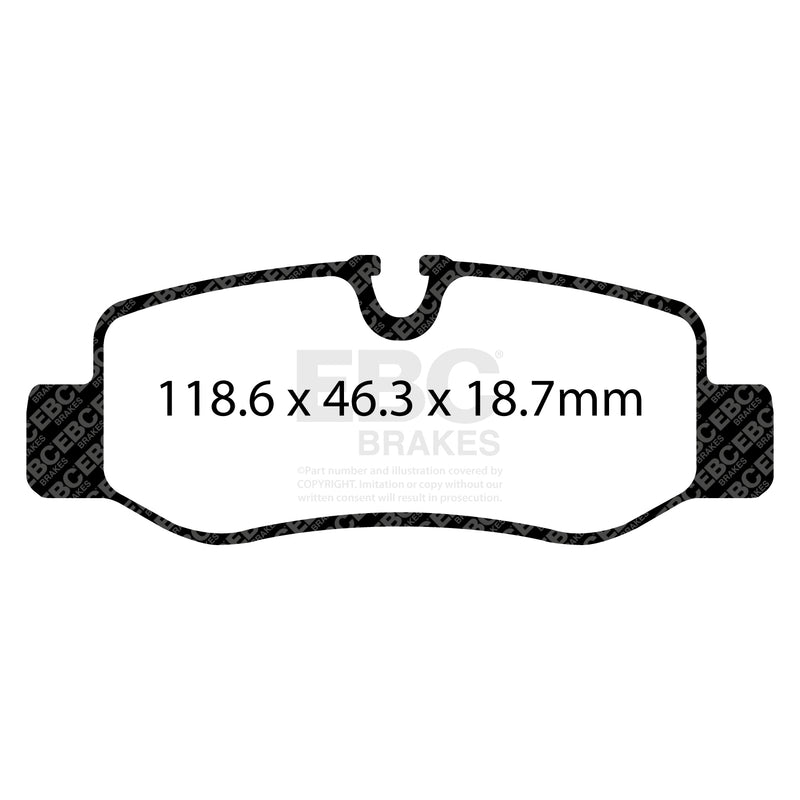EBC DPX2224 product-specific pad shape illustration