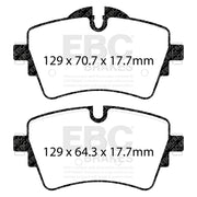 EBC DP42227R product-specific pad shape illustration