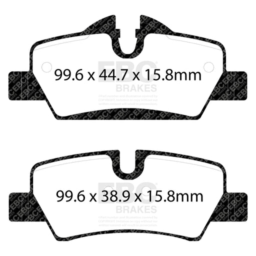 EBC DP42228R product-specific pad shape illustration