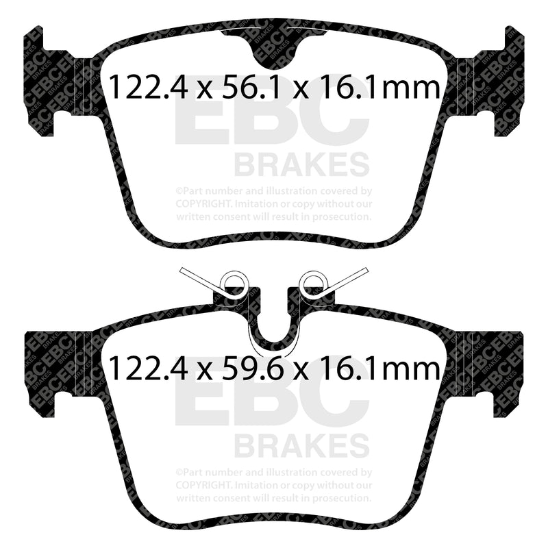 EBC DP32246C product-specific pad shape illustration