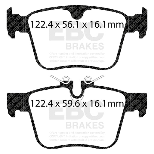 EBC DP32246C product-specific pad shape illustration