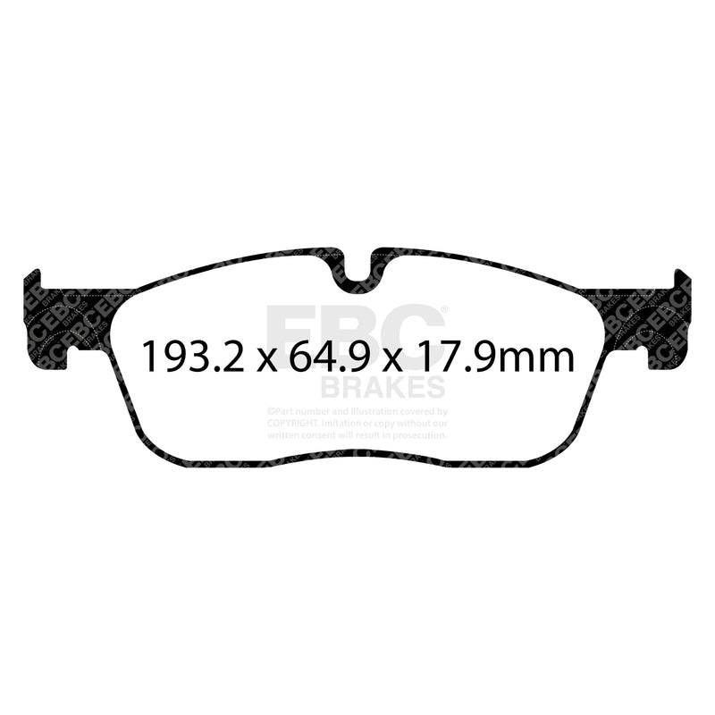EBC DP42251R product-specific pad shape illustration