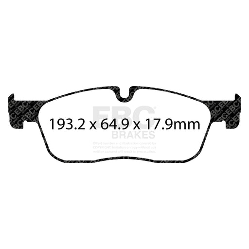 EBC DP42251R product-specific pad shape illustration