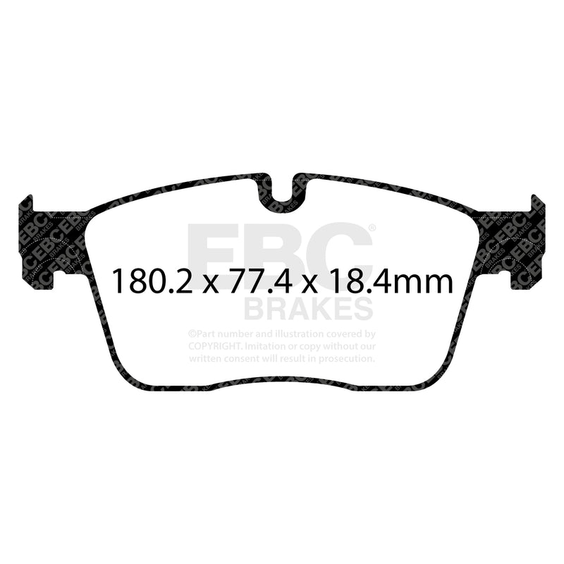 EBC DP42253R product-specific pad shape illustration