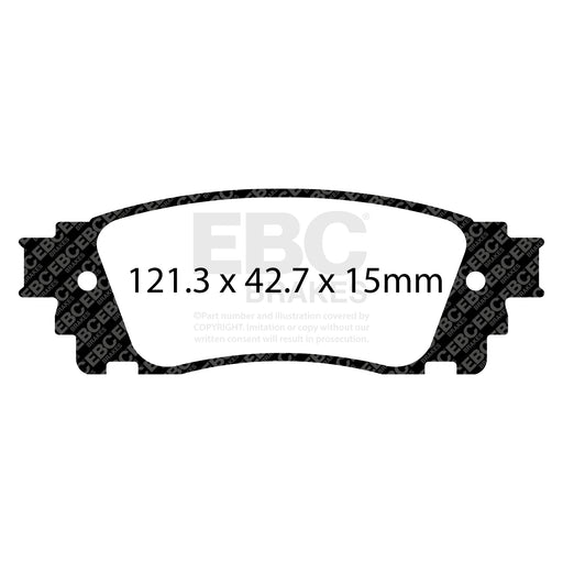 EBC DP42262R product-specific pad shape illustration