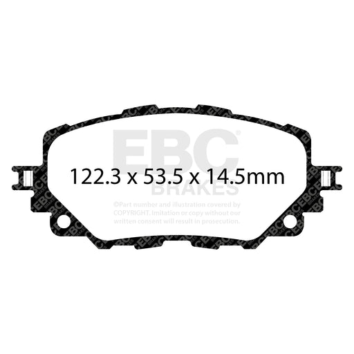 EBC DP52263NDX product-specific pad shape illustration