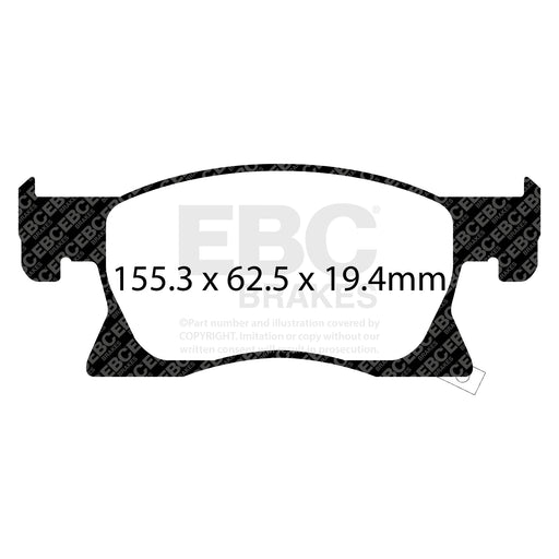 EBC DP22267 product-specific pad shape illustration