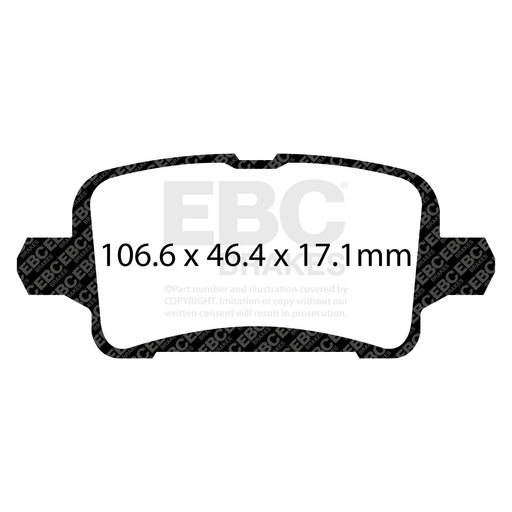 EBC DP42268R product-specific pad shape illustration