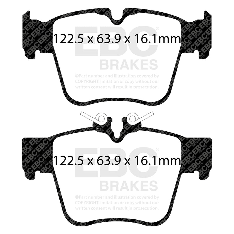 EBC DP52270NDX product-specific pad shape illustration
