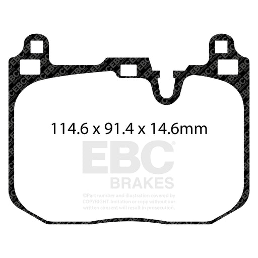 EBC DP52271NDX product-specific pad shape illustration