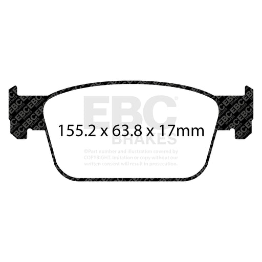 EBC DP32273C product-specific pad shape illustration
