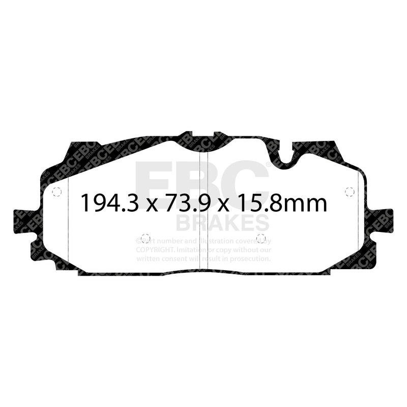 EBC DP32277C product-specific pad shape illustration