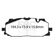 EBC DP52277NDX product-specific pad shape illustration