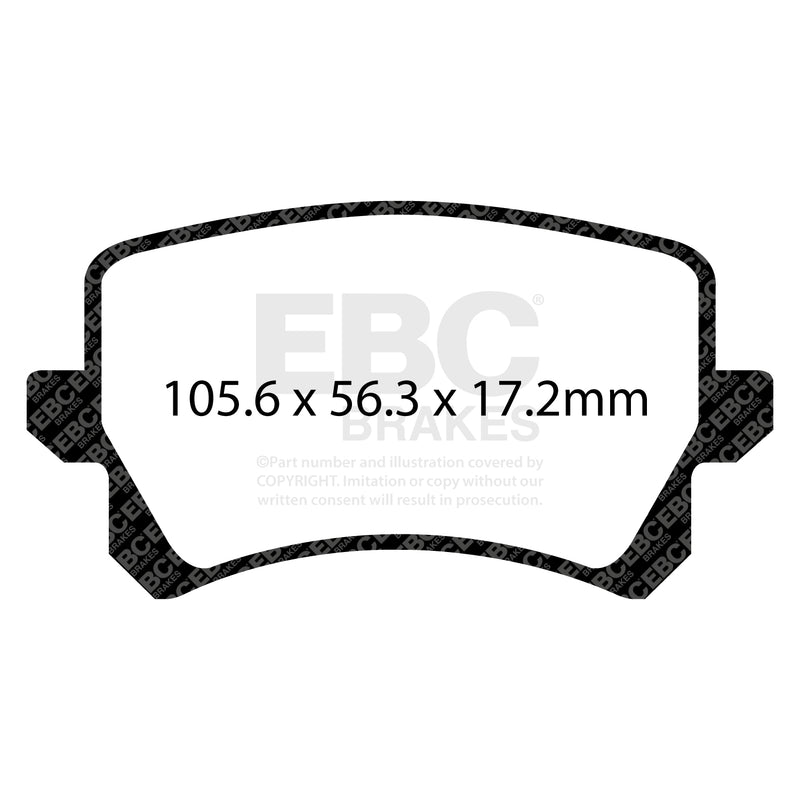 EBC DP32278C product-specific pad shape illustration
