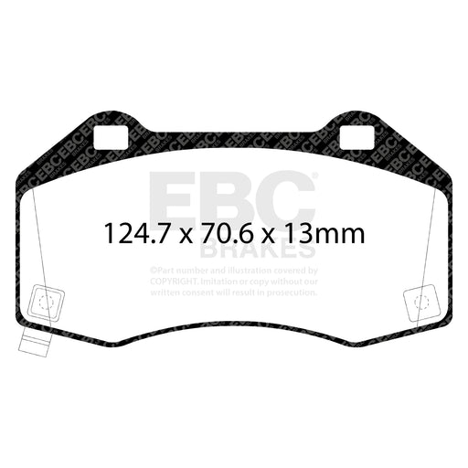 EBC DP42286R product-specific pad shape illustration