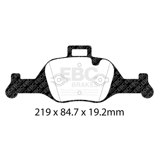 EBC DPX2289 product-specific pad shape illustration