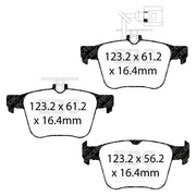 EBC DP32295C product-specific pad shape illustration