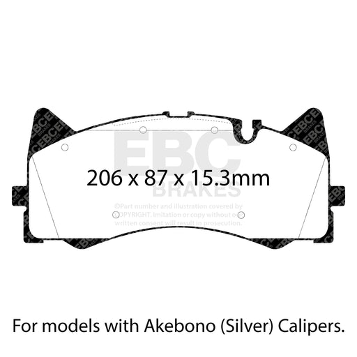 EBC DP52298NDX product-specific pad shape illustration