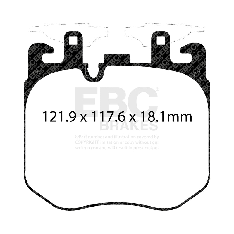 EBC DP42304R product-specific pad shape illustration