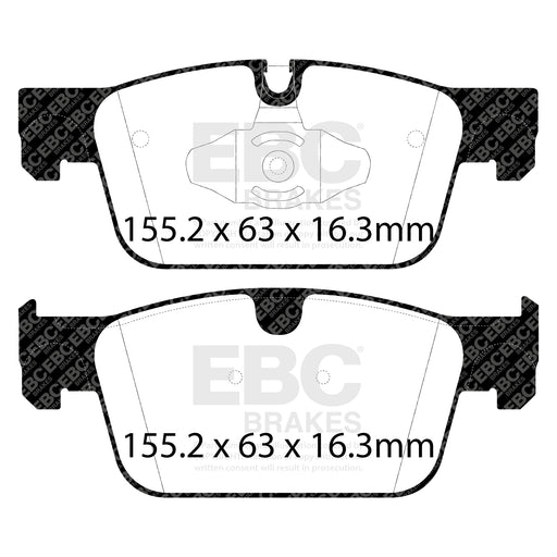 EBC DP32305C product-specific pad shape illustration