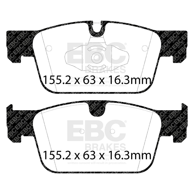 EBC DP42305R product-specific pad shape illustration