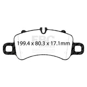 EBC DP82307RP1 product-specific pad shape illustration