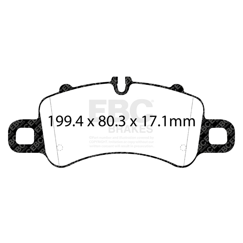 EBC DP52307NDX product-specific pad shape illustration
