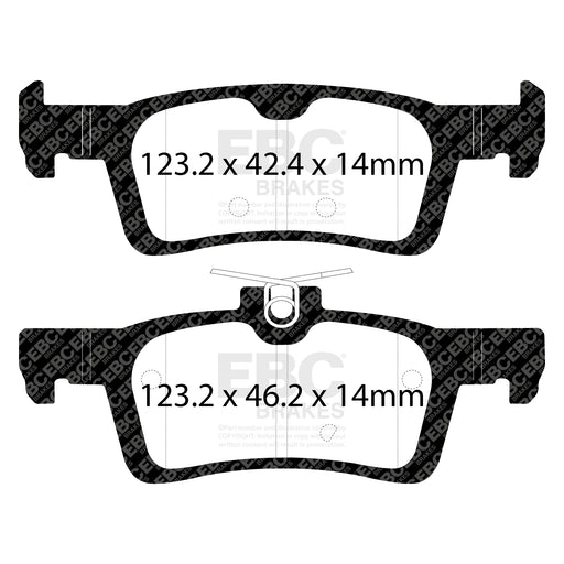 EBC DP42319R product-specific pad shape illustration